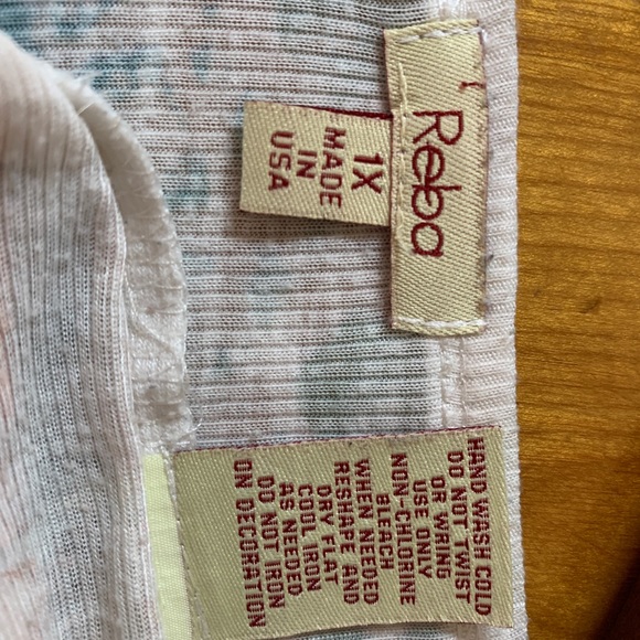 Reba Multicolored Rhinestone Top - Picture 6 of 7